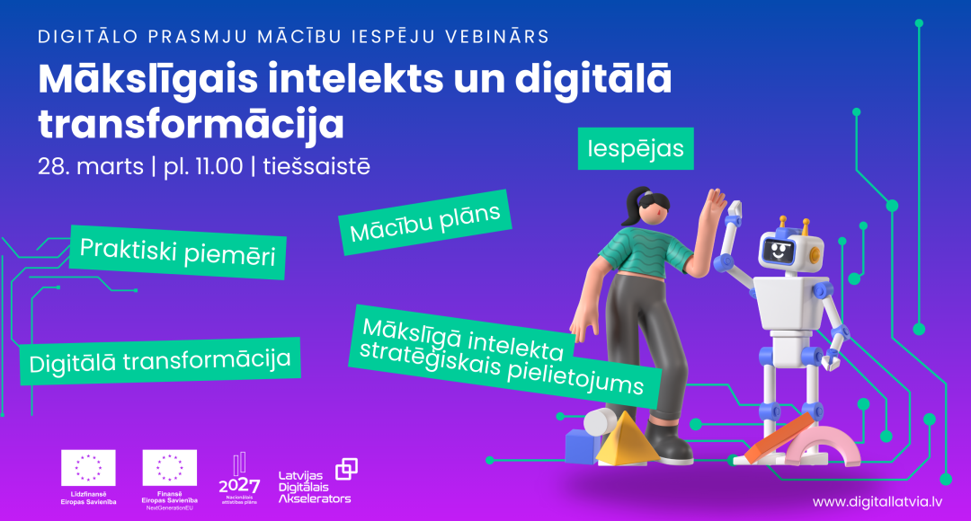 Vebinārs “Mākslīgais intelekts un digitālā transformācija"