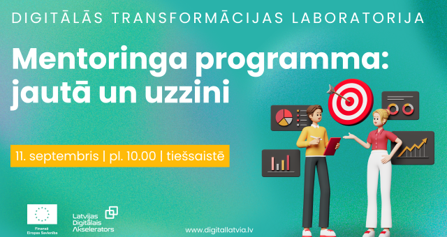 Mentoringa programma ar 100% atbalsta intensitāti uzņēmumiem – Q&A sesija 11. septembrī
