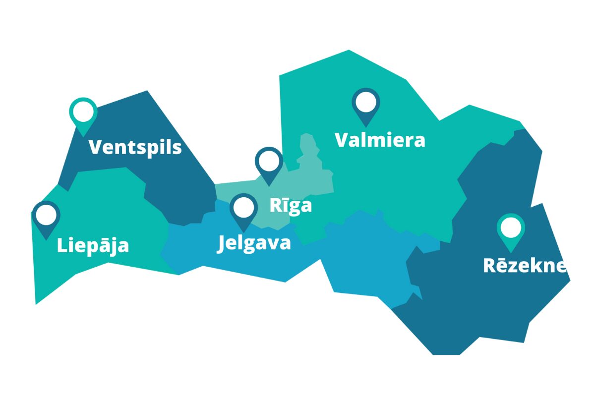 Kas ir projekta "Latvijas Digitālais akselerators" kontaktpunkti?