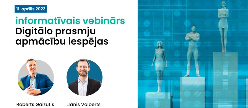 IERAKSTS 1. vebinārs "Digitālo prasmju apmācību iespējas"