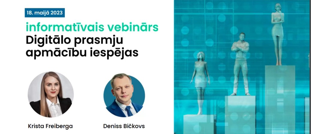 IERAKSTS 2. vebinārs "Digitālo prasmju apmācību iespējas"