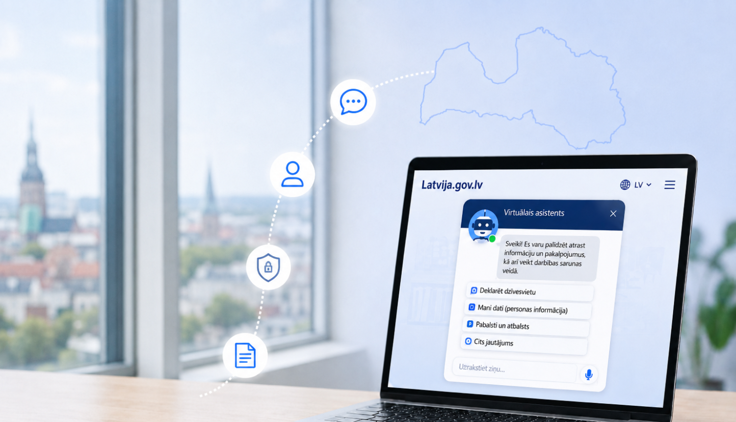 Latvija.gov.lv pilotprojektā izmēģināts virtuālā asistenta risinājums valsts e‑pakalpojumiem