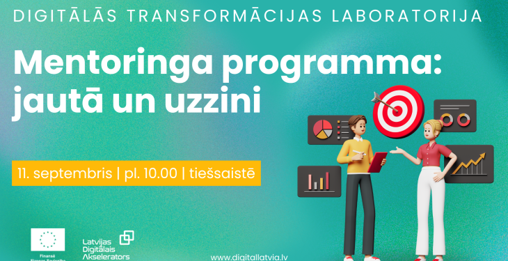 Mentoringa programma ar 100% atbalsta intensitāti uzņēmumiem – Q&A sesija 11. septembrī
