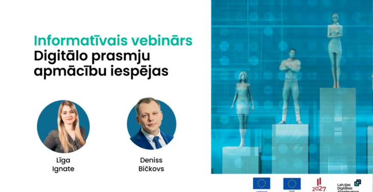 IERAKSTS 3. vebinārs "Digitālo prasmju apmācību iespējas"